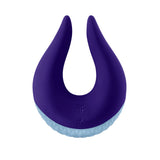Femme Funn Volea Clitoral Stimulator — Dark Purple with Light Blue Base, 3.89 in - FF-1036-2D