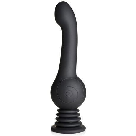 XR Brands Shaking Silicone Anal Stimulator, Black - INM-AH085-BLK