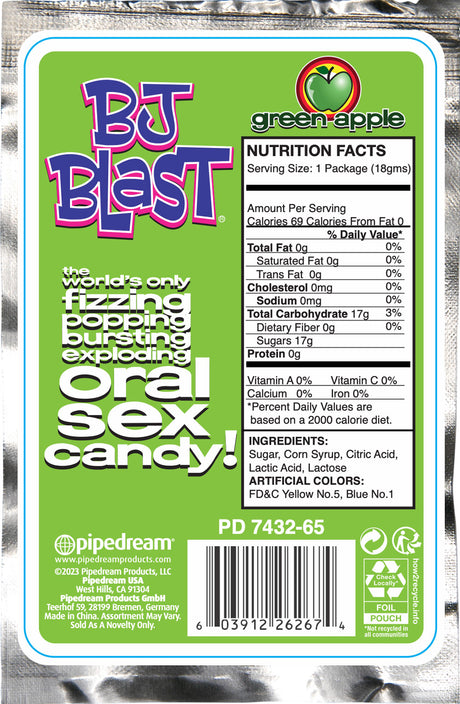 Bj Blast - Green Apple by Pipedream