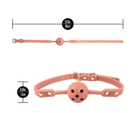 Blush Temptasia Ardor Breathable Ball Gag — Pink - BL-55550