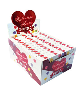 Hott Products X-Rated Valentine Heart Candy Display — 24 Count - HTP2991D