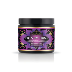 Kama Sutra Honey Dust Kissable Body Powder — Raspberry Kiss, 6 oz - KS12013