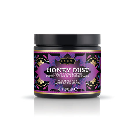 Kama Sutra Honey Dust Kissable Body Powder — Raspberry Kiss, 6 oz - KS12013