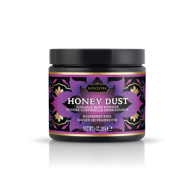 Kama Sutra Honey Dust Kissable Body Powder — Raspberry Kiss, 6 oz - KS12013