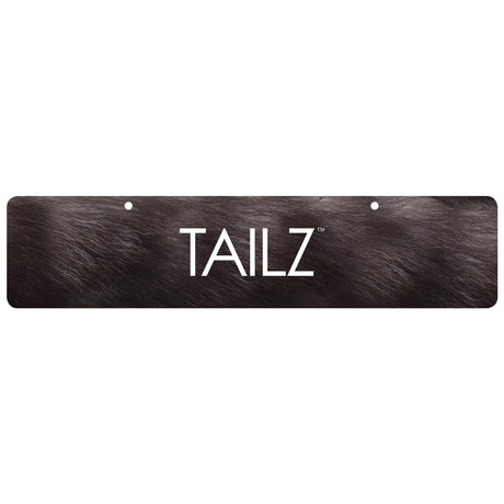 Tailz Display Sign 23.7 x 5.4 in Black Cardstock - 848518026477