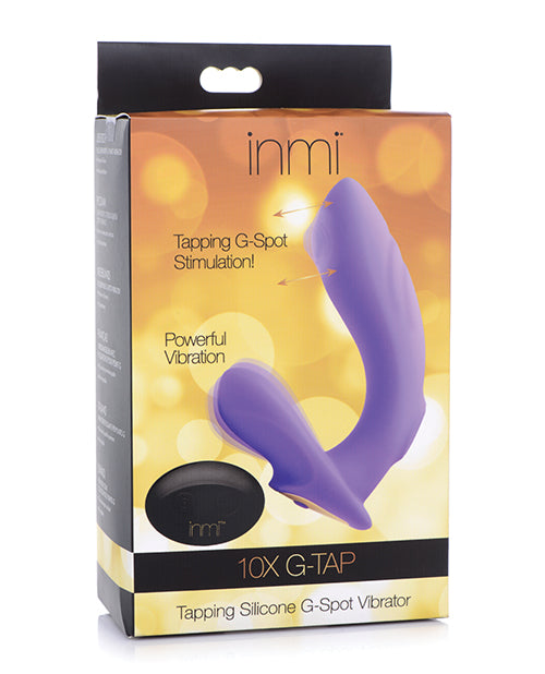 Inmi 10x G-Tap Tapping Silicone G Spot Vibrator - Purple by Inmi