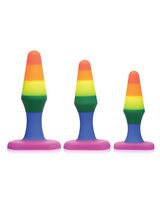 Frisky Rainbow Silicone Anal Trainer Set, 3 Sizes