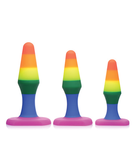 Frisky Rainbow Silicone Anal Trainer Set, 3 Sizes