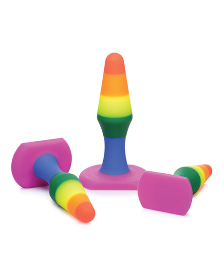 Frisky Rainbow Silicone Anal Trainer Set, 3 Sizes