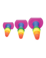 Frisky Rainbow Silicone Anal Trainer Set, 3 Sizes