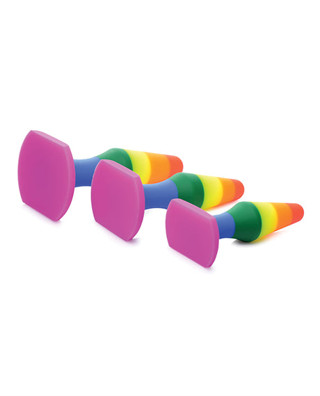 Frisky Rainbow Silicone Anal Trainer Set, 3 Sizes