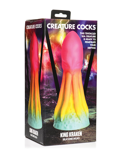 Creature Cocks King Kraken Silicone Dildo - Multi Color by Creature Cocks