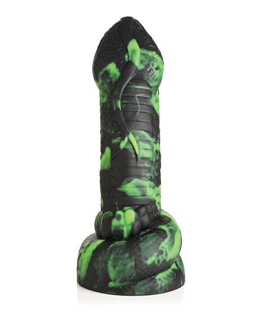 Creature Cocks Python Silicone Dildo - Black/Green by Creature Cocks