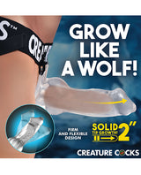 Creature Cocks Snow Wolf Hollow Strap-On w/Harness by Creature Cocks