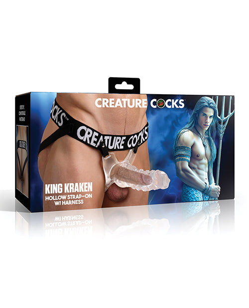 Creature Cocks King Kraken Hollow Strap-On w/Harness by Creature Cocks