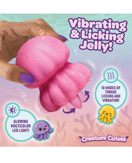 Creature Cuties Glow Jelly Licking & Vibrating Stimulator
