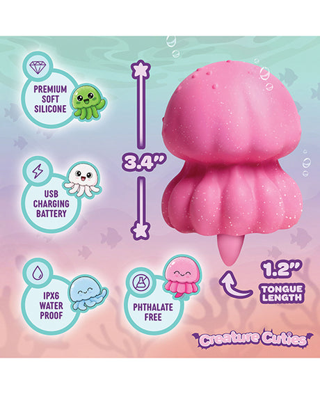 Creature Cuties Glow Jelly Licking & Vibrating Stimulator
