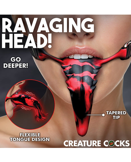 Creature Cocks Demon's Tongue Wearable Tongue Vibrator — Red