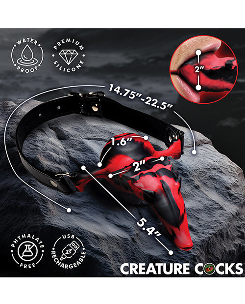 Creature Cocks Demon's Tongue Wearable Tongue Vibrator — Red