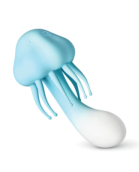 Creature Cuties Jellyvibe Dual-Motor Jellyfish Vibrator, Aqua Shimmer