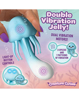 Creature Cuties Jellyvibe Dual-Motor Jellyfish Vibrator, Aqua Shimmer