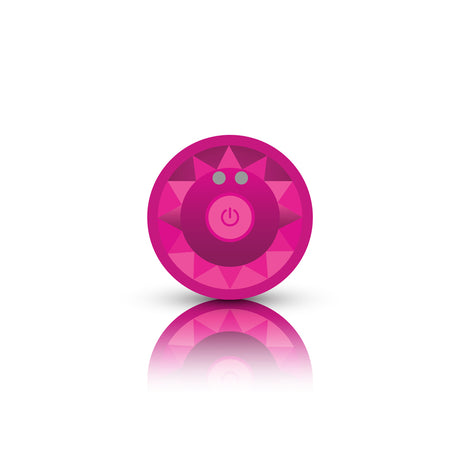 Vibrating Pink Metal Remote Plug - Small