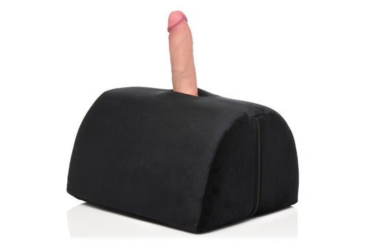 XR Brands Love Toy Cushion — Black Saddle Pillow, 15.6 x 12.3 x 9.1 in - BB-AH191