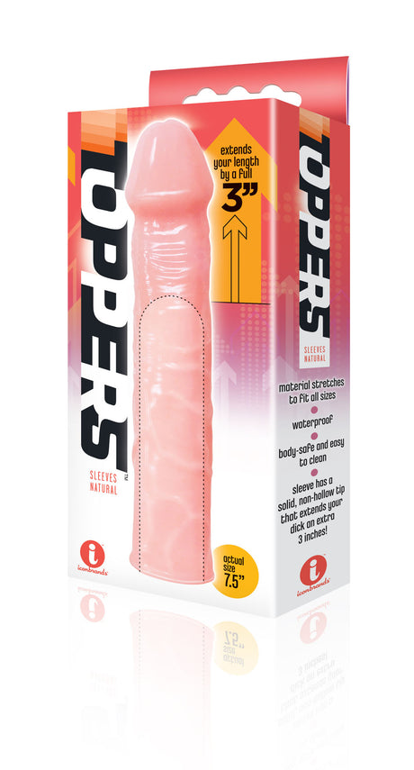 Icon Brands The 9's Toppers Natural Extender Sleeve — Adds 3 Inches - ICB2629-2