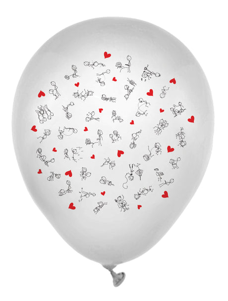 "Dirty Balloons - Stick Figure Style - 8 Pack CP-3647"