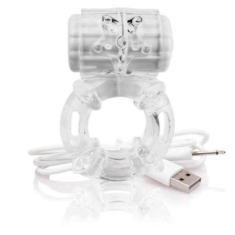 Screaming O Charged Big O Rechargeable Cock Ring — Clear - ABO-C-101E