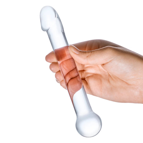 7 Inch Realistic Head Glass Dildo by Electric Novelties