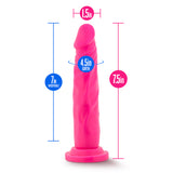 Blush Neo 7.5 Inch Dual Density Dildo, Neon Pink - BL-29110