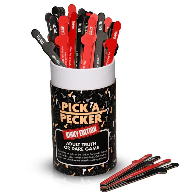XR Brands Pick a Pecker Kinky Truth-or-Dare Cards — 50 Questions - FR-AH691