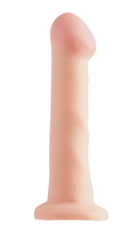 Basix Rubber Works - 6.5 Inch Dong With Suction Cup - Flesh