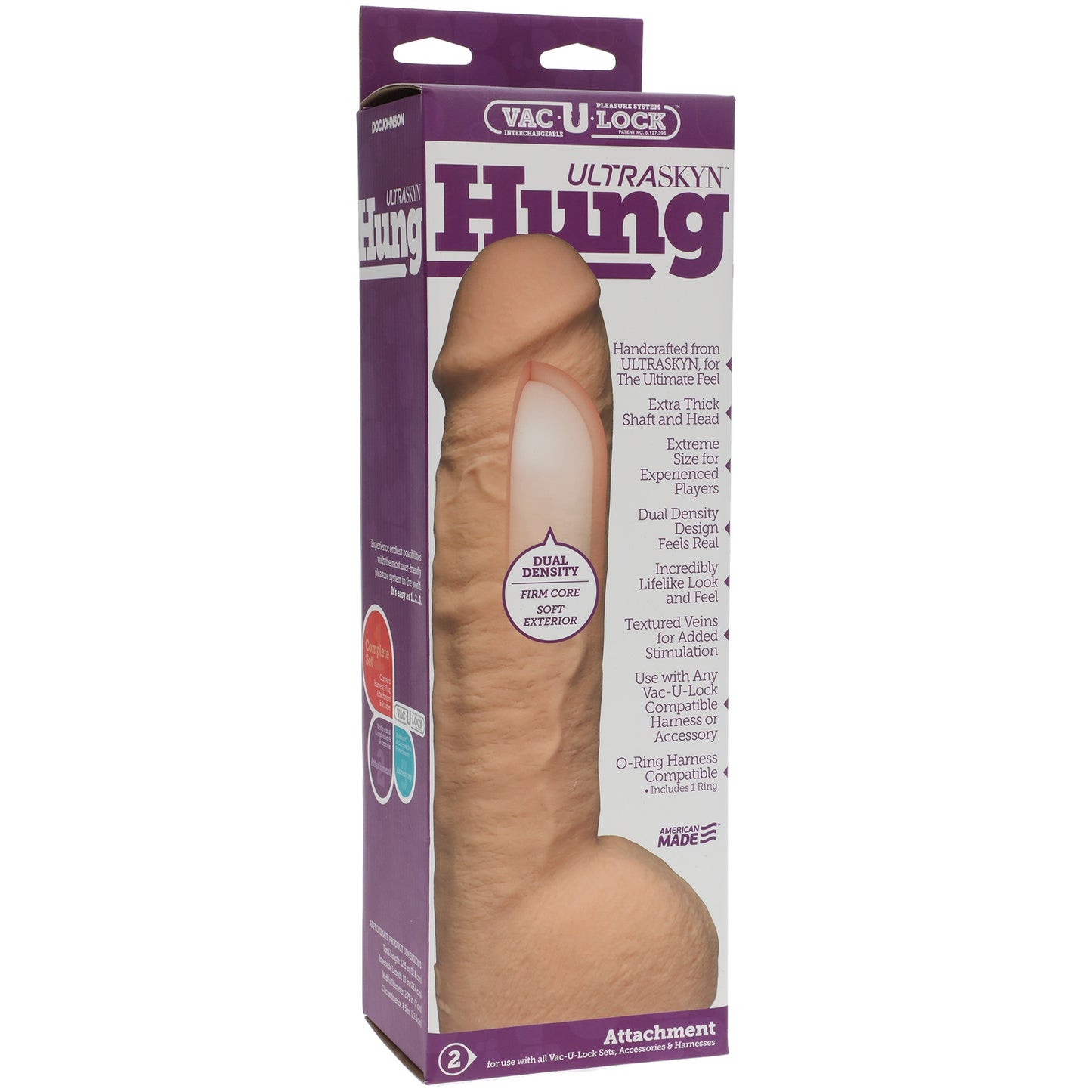 Vac-U-Lock Ultraskyn Hung - Vanilla by Doc Johnson