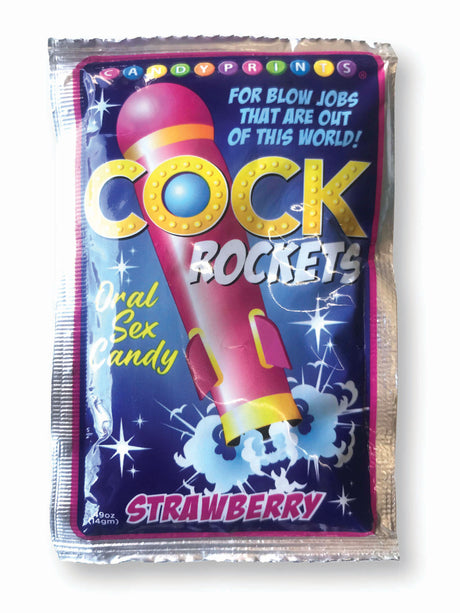 Little Genie Cock Rockets Oral Candy — Strawberry - LG-CP1085