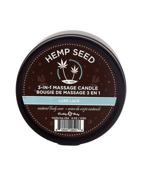 Earthly Body 3-in-1 Massage Candle, Luxe Lace — 6 oz - EB-HSCH022B