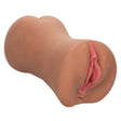 CalExotics Stroke It Dual-Entry Pussy & Ass Stroker, Brown - SE0912463