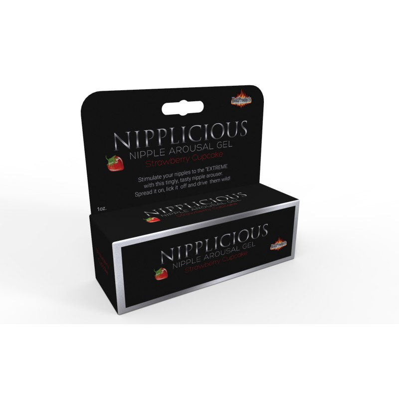 Hott Products Nipplicious Strawberry Cupcake Edible Nipple Arouser 1 fl oz - HTP2580