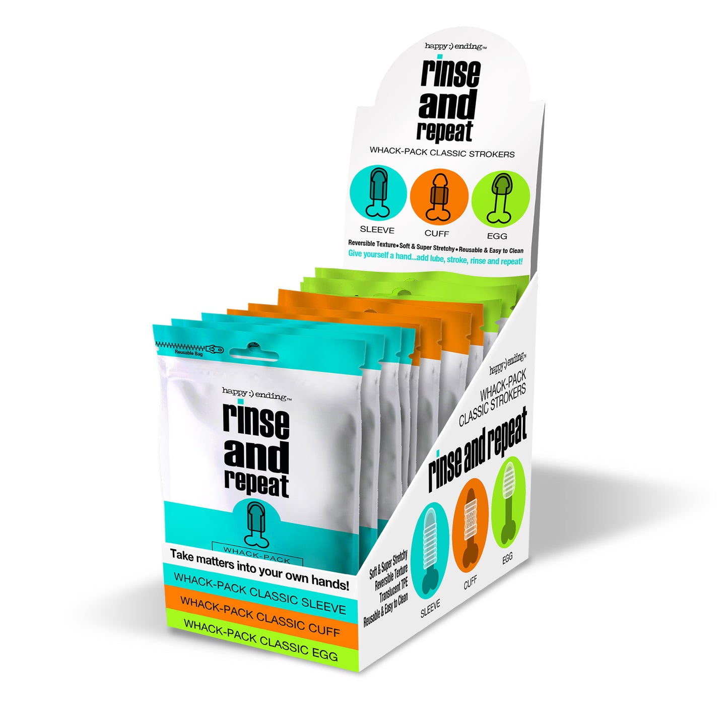 "Happy Ending Rinse and Repeat Whack Pack Pop - 12 Piece Assorted GN-3010014"