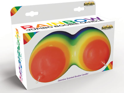Jumbo Boobie Rainbow Candle by Hott Products