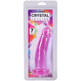 Doc Johnson Crystal Jellies Realistic Dildo — 6.75 in, Purple - DJ0288-44-CD