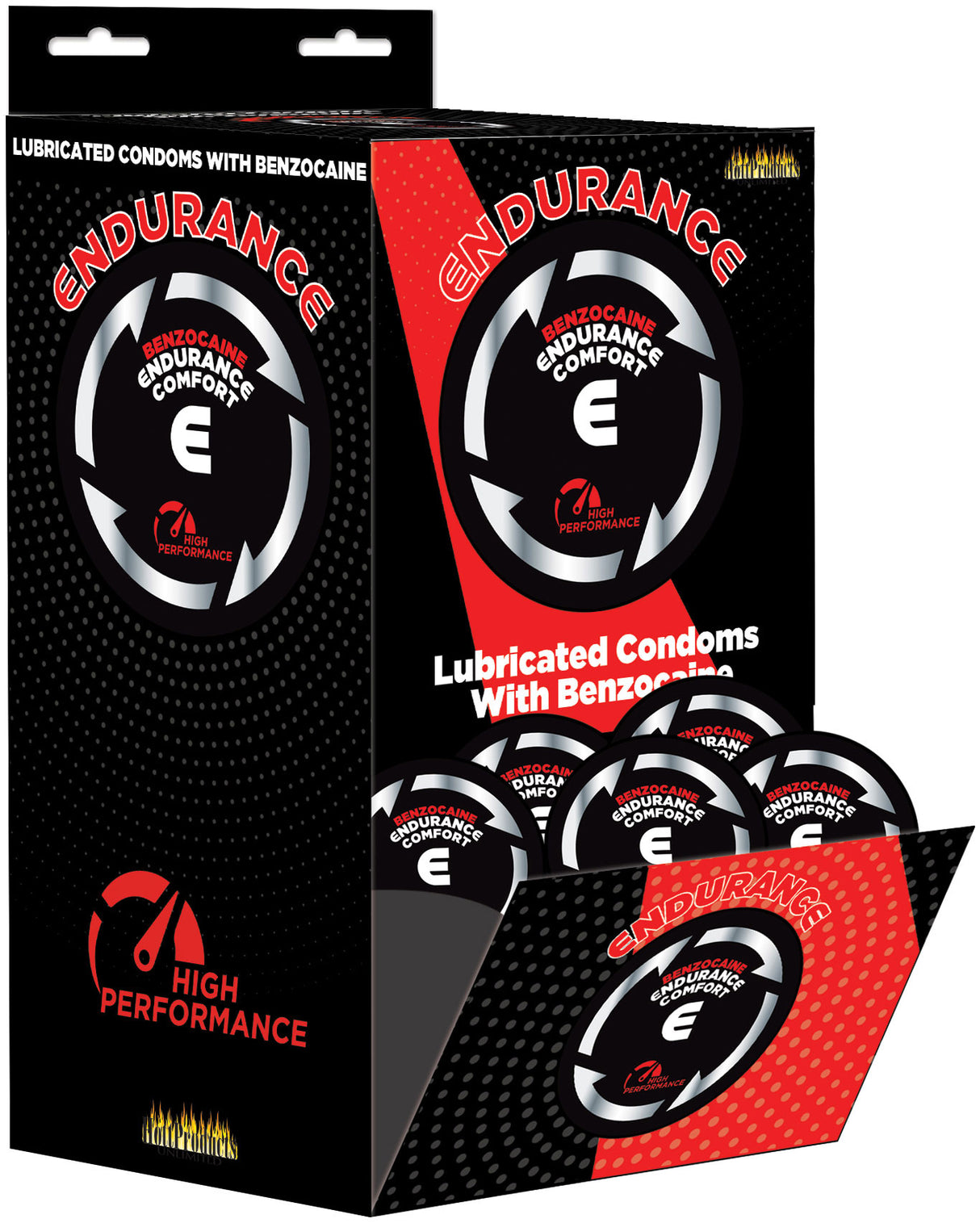 Hott Products Endurance Benzocaine Lubricated Condoms — 144 Count - HTP3469-D