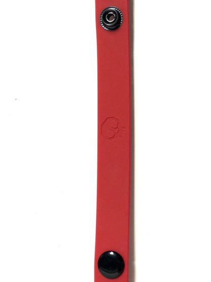 Boneyard Silicone Cock Strap 3 - Snap Ring - Red by Rascal