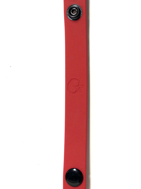 Rascal Boneyard Silicone Cock Strap, 3-Snap — Red - BY-0302