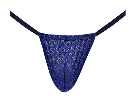 Male Power Diamond Mesh Posing Strap — One Size, Navy - MP-450264NV1S