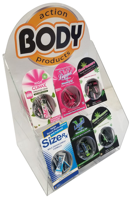 Body Action Acrylic Display — Female & Male, 50-Piece Set - BA-ADFM