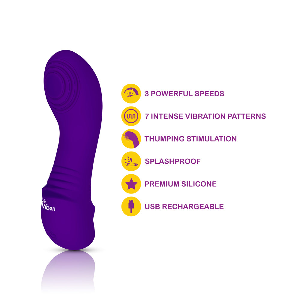 Sabela Mini Thumping G-Spot Vibe - Violet