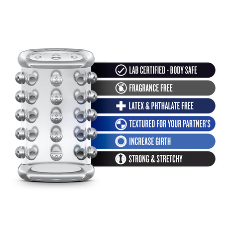 Blush Stay Hard Cock Sleeve 02 — Clear Enhancement Sleeve - BL-00202