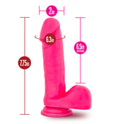 Blush Ruse Big Poppa Realistic Dildo — 6.6 in Insertable, Hot Pink - BL-86700